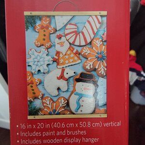 Artist's Loft, Gingerbread and Cookies Paint-by-Number Kit, 16" x 21.5" …